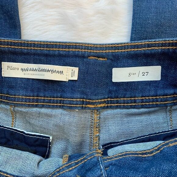 Pilcro And The Letterpress High Waist Wide Leg Cropped Trouser Jeans Sz 27 - Picture 8 of 8